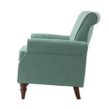 Hypanis Upholstered Armchair with Solid Wood Legs  Living Room Accent Chair