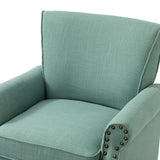 Hypanis Upholstered Armchair with Solid Wood Legs  Living Room Accent Chair