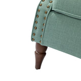 Hypanis Upholstered Armchair with Solid Wood Legs  Living Room Accent Chair