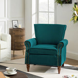 Hypanis Upholstered Armchair with Solid Wood Legs  Living Room Accent Chair