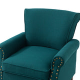 Hypanis Upholstered Armchair with Solid Wood Legs  Living Room Accent Chair