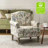 Raphael Farmhouse Armchair  with Wooden legs Accent Chair with Sturdy Frame(Optional Types)