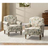 Raphael Farmhouse Armchair  with Wooden legs Accent Chair with Sturdy Frame(Optional Types)
