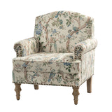 Raphael Farmhouse Armchair  with Wooden legs Accent Chair with Sturdy Frame(Optional Types)