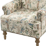 Raphael Farmhouse Armchair  with Wooden legs Accent Chair with Sturdy Frame(Optional Types)