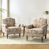 Raphael Farmhouse Armchair  with Wooden legs Accent Chair with Sturdy Frame(Optional Types)