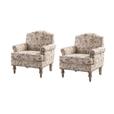 Raphael Farmhouse Armchair  with Wooden legs Accent Chair with Sturdy Frame(Optional Types)