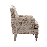 Raphael Farmhouse Armchair  with Wooden legs Accent Chair with Sturdy Frame(Optional Types)