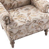 Raphael Farmhouse Armchair  with Wooden legs Accent Chair with Sturdy Frame(Optional Types)