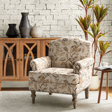 Raphael Farmhouse Armchair  with Wooden legs Accent Chair with Sturdy Frame(Optional Types)