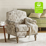 Raphael Farmhouse Armchair  with Wooden legs Accent Chair with Sturdy Frame(Optional Types)