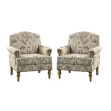 Raphael Farmhouse Armchair  with Wooden legs Accent Chair with Sturdy Frame(Optional Types)