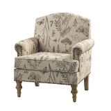 Raphael Farmhouse Armchair  with Wooden legs Accent Chair with Sturdy Frame(Optional Types)