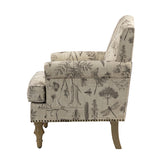 Raphael Farmhouse Armchair  with Wooden legs Accent Chair with Sturdy Frame(Optional Types)