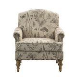 Raphael Farmhouse Armchair  with Wooden legs Accent Chair with Sturdy Frame(Optional Types)