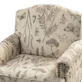 Raphael Farmhouse Armchair  with Wooden legs Accent Chair with Sturdy Frame(Optional Types)