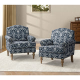 Raphael Farmhouse Armchair  with Wooden legs Accent Chair with Sturdy Frame(Optional Types)