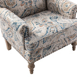 Raphael Farmhouse Armchair  with Wooden legs Accent Chair with Sturdy Frame(Optional Types)