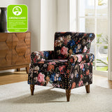 Artemisa Modern Floral Pattern Upholstered Armchair