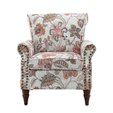 Artemisa Modern Floral Pattern Upholstered Armchair