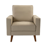 Aurelian Genuine Leather Armchair BEIGE