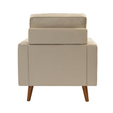Aurelian Genuine Leather Armchair BEIGE