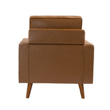 Aurelian Genuine Leather Armchair CAMEL