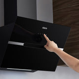 CIARRA 60cm Glass Angled Cooker Hood With Touch Control CBCB6736F-OW