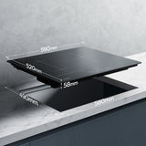 CIARRA 3 Zones Built-in Induction Hob with Boost and Flexzone CBBIH3BF-OW