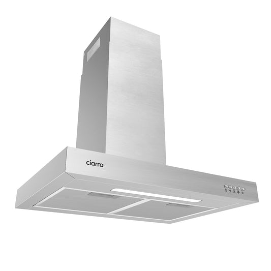 CIARRA 60cm Wall Mount Cooker Hood with 3-speed Extraction CBCS6125-OW