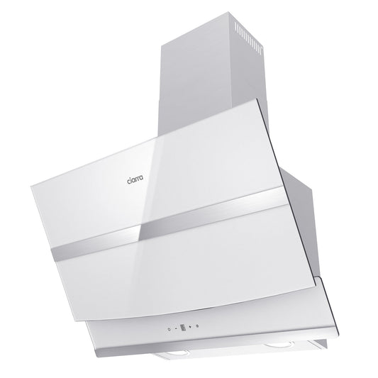 CIARRA Angled Cooker Hood 60cm Touch Control A++ CBCW6736N-OW