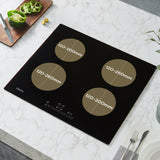 CIARRA Built-in Induction Hob with 4 Zones with Boost CBBIH4B-OW