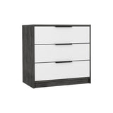 Tuhome Kaia 3 Drawers Dresser with Spacious Storage, Modern Superior Top for Décor, Functional Bedroom Organizer for Clothing and Essentials, Contemporary Space-Saving Furniture with Smooth Metal Hardware