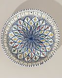 Ceramic Hand Painted Decorative Large Bowl | Terrata 12.6"