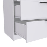 Tuhome Kaia 3 Drawers Dresser with Spacious Storage, Modern Superior Top for Décor, Functional Bedroom Organizer for Clothing and Essentials, Contemporary Space-Saving Furniture with Smooth Metal Hardware