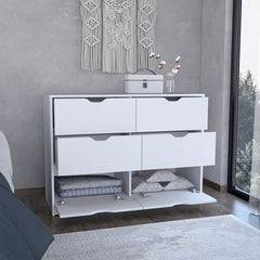 Basilea 4 Drawers Dresser, 2 Cabinets