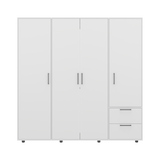 Vance Armoire 200 for Bedroom and Home Storage, Tall Wardrobe Cabinet with Clean Modern Design for Clothing and Household Organization, Space-Efficient Furniture Solution, White Finish
