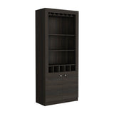 Fresno 2 Piece Living Room Set, Bar Cabinet + Coffee Table, Carbon Espresso Finish