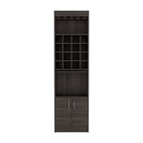Montville 2 Piece Living Room Set, Bar Cabinet + Coffee Table, Carbon Espresso Finish