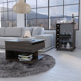TUHOME Riverside 2 Piece Living Room Set, 35"H X 21.6"W X 16.3"D -Espresso