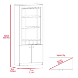 Twin Bar 2 Piece Living Room Set, Bar Cabinet + Bar Cabinet