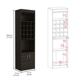Fillmore 2 Piece Living Room Set, Bar Cabinet + Coffee Table, Carbon Espresso Finish
