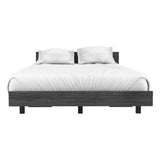Tuhome Kaia Twin Bed Base with Integrated Headboard, Modern Supportive Platform Design, Elegant Minimalist Structure for Comfortable Rest and Stylish Bedroom Upgrades, Durable Freestanding Frame for Daily Use