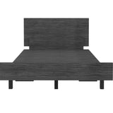 Tuhome Kaia Twin Bed Base with Integrated Headboard, Modern Supportive Platform Design, Elegant Minimalist Structure for Comfortable Rest and Stylish Bedroom Upgrades, Durable Freestanding Frame for Daily Use