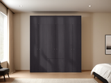 Home 6 Piece, 10 Door Closet System, Top Storage Shelves, Wide Armoire for Bedroom Storage and Organization, Natural Oak