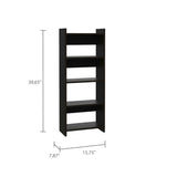 Tuhome Vizcaya Office Set with Single Drawer, Keyboard Tray, Freestanding Bookcase, Modern and Compact Home Office Solution