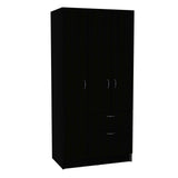 Tuhome Primavera Armoire with Double Door Cabinets, One Drawer, Metal Rod, Five Shelves, Modern and Practical Storage Solution for Bedroom or Closet