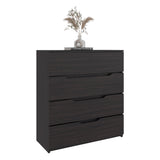 Zoe Freestanding Compact Dresser with Four Storage Drawers and Superior Top, Bedroom Storage Option