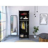 Aurora Armoire with two superior Shelves, Wardrobe for Bedroom