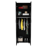 Aurora Armoire with two superior Shelves, Wardrobe for Bedroom